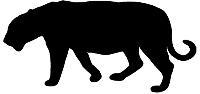 South China Tiger Silhouette